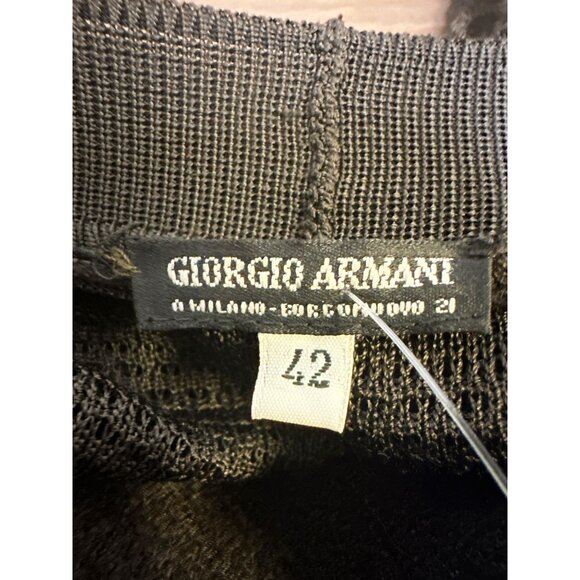 Giorgio Armani Button-Up Knit Cardigan Dress 42/S - Picture 6 of 6